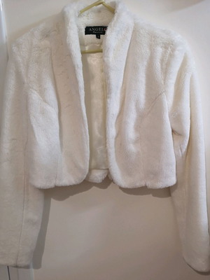 Angelo Psarros ecological fur new, white, size M