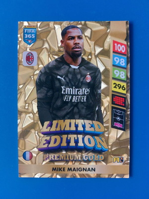 Panini Fifa 365 Adrenalyn XL 2025 Premium Gold Edition κάρτα Maignan Milan καινούργια