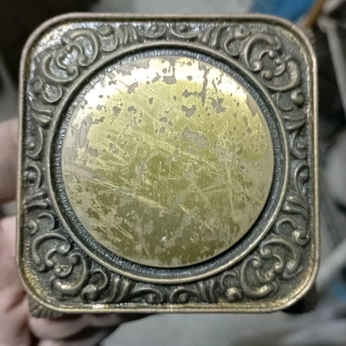 Brass door knob used, vintage