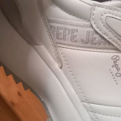Pepe Jeans women's white sneakers like new, size 37