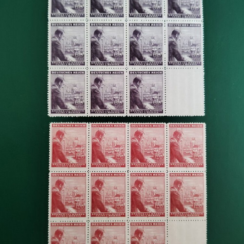 Germany Reich Occupation Bohemia and Moravia Stamp Set new, block of ten