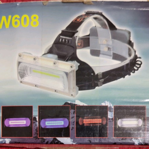W608 20W Headlamp new with 3 UltraFire 18650 batteries