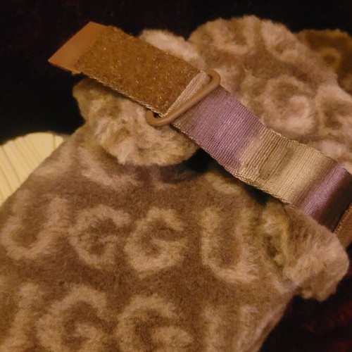 Ugg slippers size 44 brown animal print new with scratches