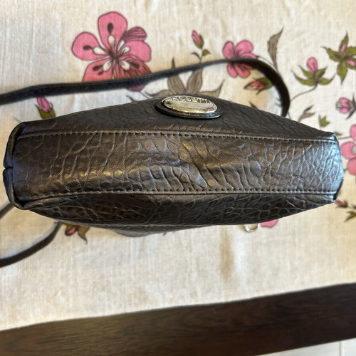 Rosetti shoulder bag used, dark brown eco leather