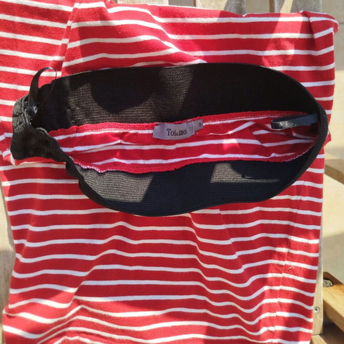 Midi striped skirt Toi & Moi like new, size S, red and white