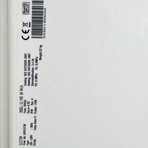 Electra air conditioner used 30,000 BTU Model OU8-30 RC R410 EL