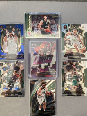 Panathinaikos 2025-26 Panini Euroleague card lot (13 cards)