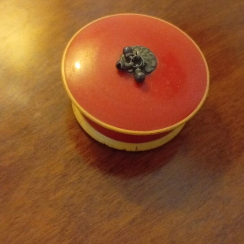 Antique collectible Indian handmade lacquer box like new