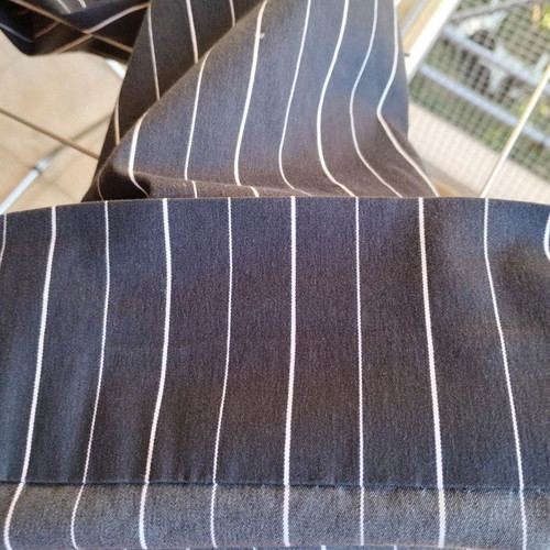 DinoModa striped cotton suit used, blue, size 42
