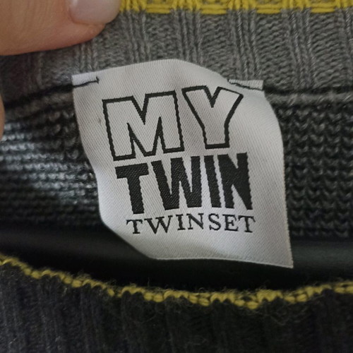 Twinset wool dress like new, small, multicolor