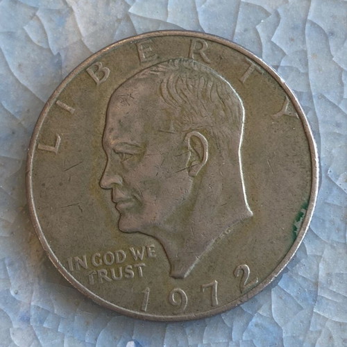 United States Dollar Eisenhower 1972 used, collectible coin