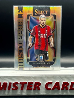Panini Serie A 2023-24 Theo Hernández silver Unstoppable card in excellent condition