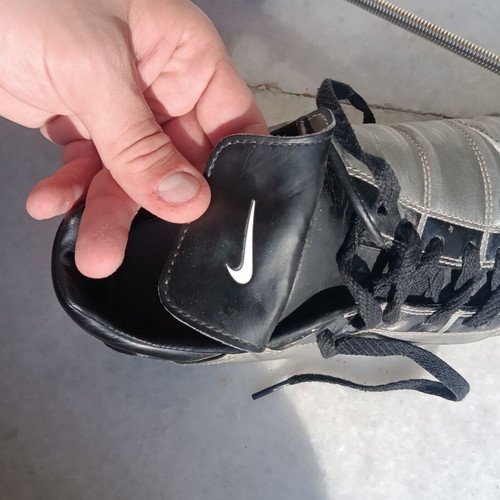 Nike Total 90 II football shoes 2002 mint condition, black and grey