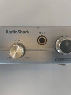 Karaoke Mic adapter Radio Shack μεταχειρισμένο με υποδοχή για 2 μικρόφωνα και Echo