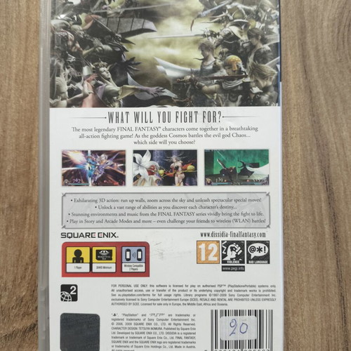 Dissidia Final Fantasy PSP game like new, English version