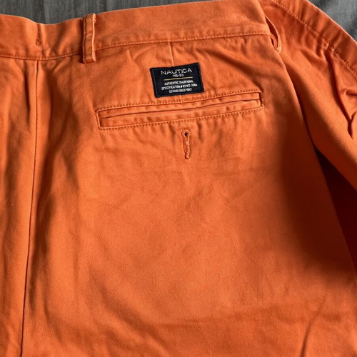 Nautica summer pants size M, like new, orange