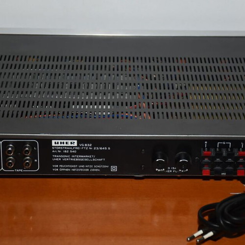 Uher VG832 integrated amplifier used with phono input