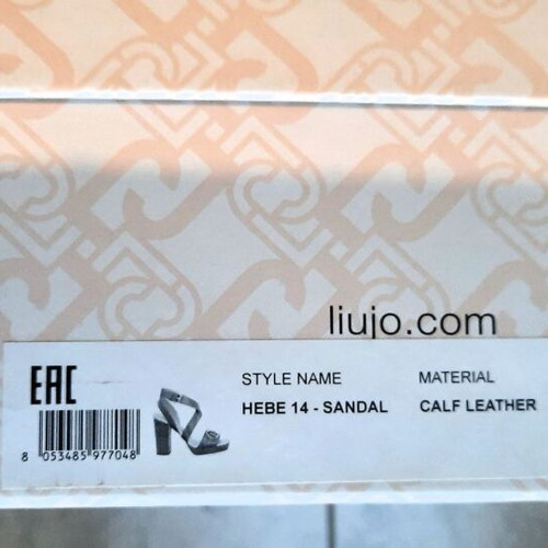 Liu Jo Hebe 14 sandals like new, calf leather, size 41, nut color