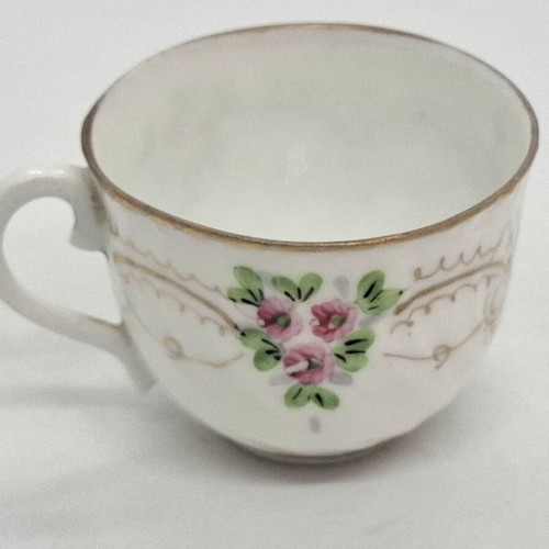 Imperial Russian Porcelain coffee cup Kuznetsov Factory used