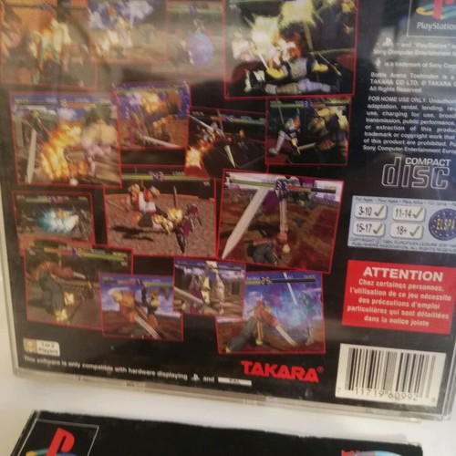 Battle Arena Toshinden PS1 used, without CD, box and manual