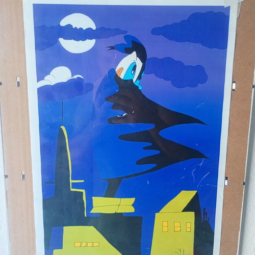 Phantom Duck vintage Disney poster used in frame