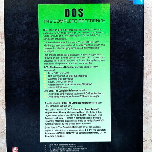 MS-DOS book set like new, 6+1 volumes, English