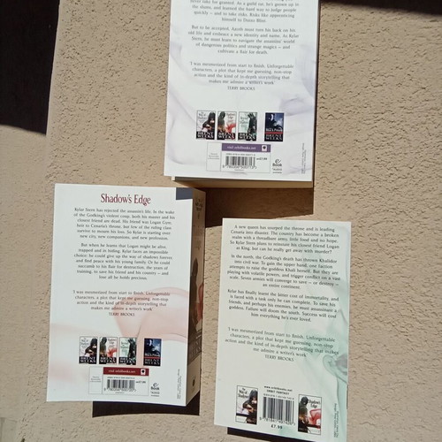 Brent Weeks Shadows Trilogy brand new in English