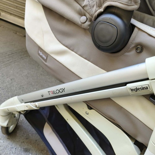 Inglesina Trilogy stroller used with footmuff and bag