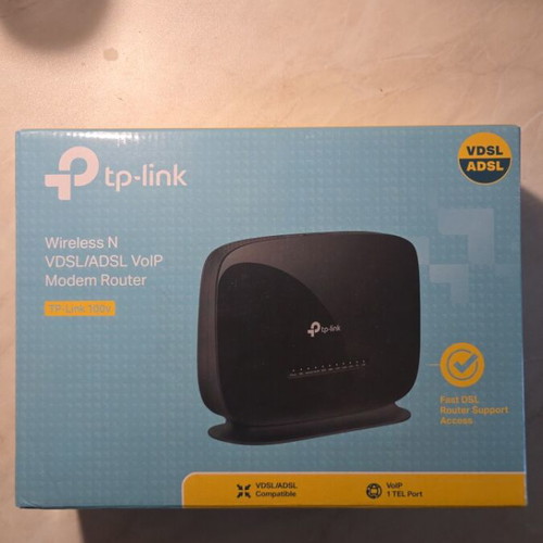 Tp Link modem used, excellent condition with box and accessories