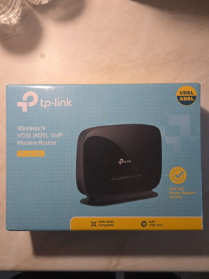Tp Link modem used, excellent condition with box and accessories