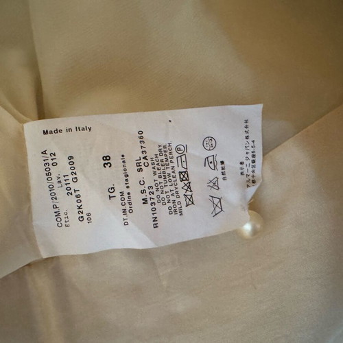 Emporio Armani beige top and skirt set like new size 38