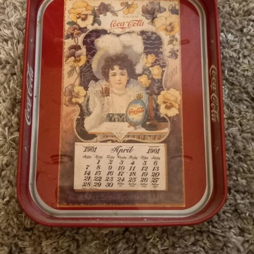 Coca-Cola serving tray vintage new, collectible 1981