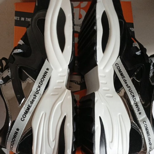 Come des FUCKDOWN* sneakers new, black and silver, size 42