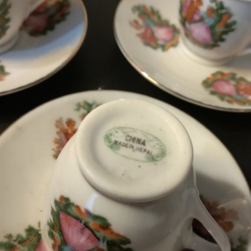 Porcelain coffee set, pack of six, new