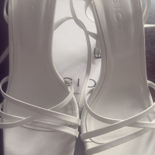 Esiot white sandals new, ideal for weddings, size 38