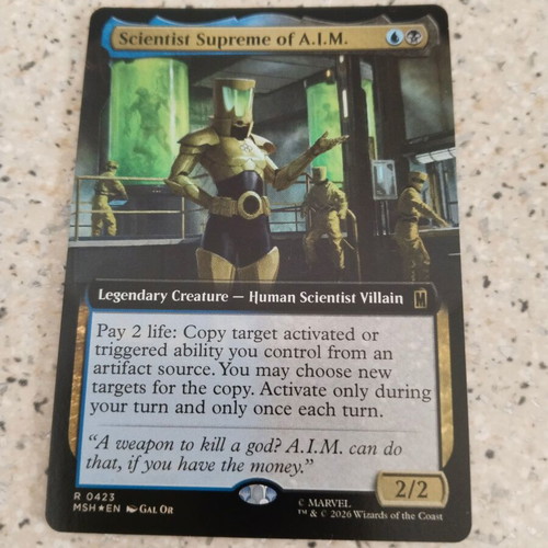 Magic the Gathering Scientist Supreme of A.I.M. foil card