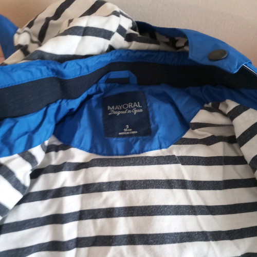 Refurbished boys' jacket size 3 years, blue