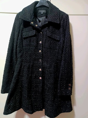 Laundry by Shelli Segal coat like new, black, size M