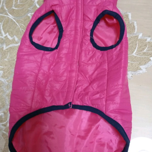 Dog waterproof jacket fuchsia like new