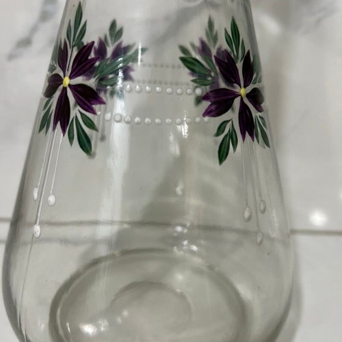 Vintage hand-painted vase like new from the 1960s