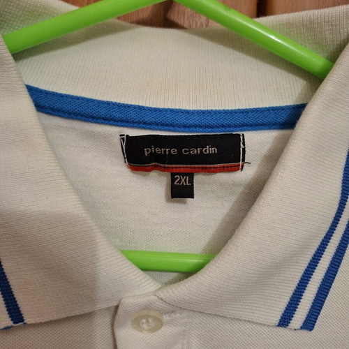 Pierre Cardin Polo Shirt like new, white, size 2XL