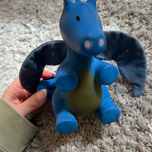 Tikiri Teething Rattle Midnight Dragon like new