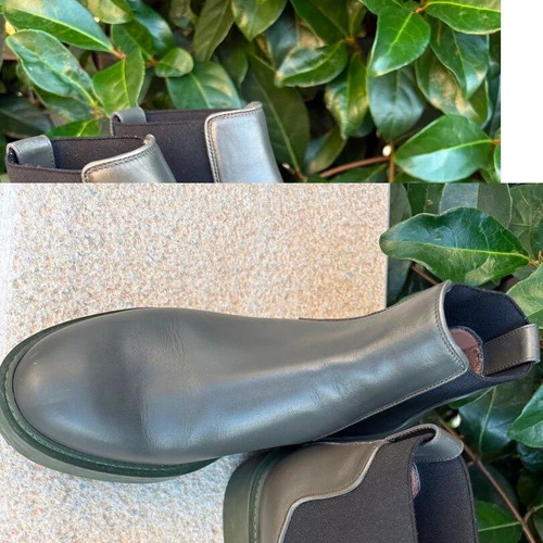 Santoni women's leather ankle boots like new, size 39.5