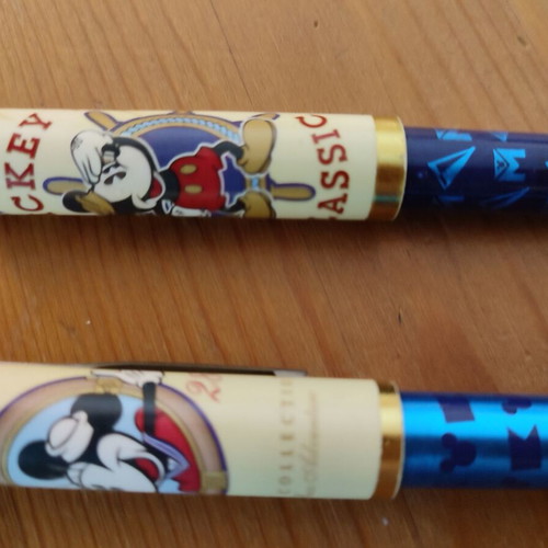 Mickey Mouse Classic vintage markers used, collectible set of 2