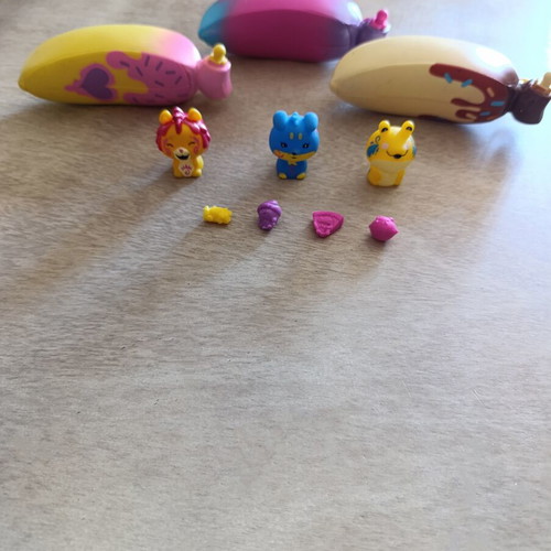 Go Bananas figures used, miniatures with animals and dolls