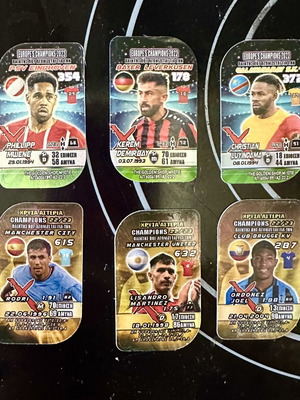 Metal football tags with player stats