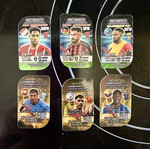 Metal football tags with player stats