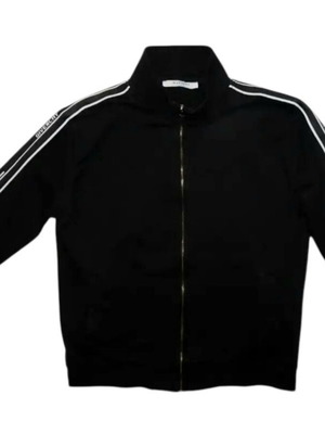 Givenchy logo type zipped track jacket like new, black, size M