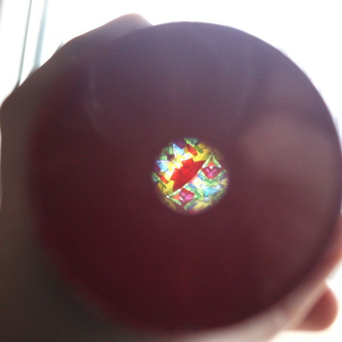 Large metal vintage 70's kaleidoscope 24cm Solpa Greece new