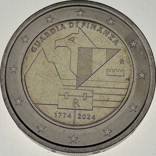 Ιταλία 2 Ευρώ 2024 UNC Guardia di Finanza αναμνηστικό κέρμα